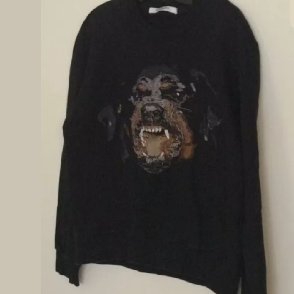 Givenchy embroidered Rottweiler sweat shirt